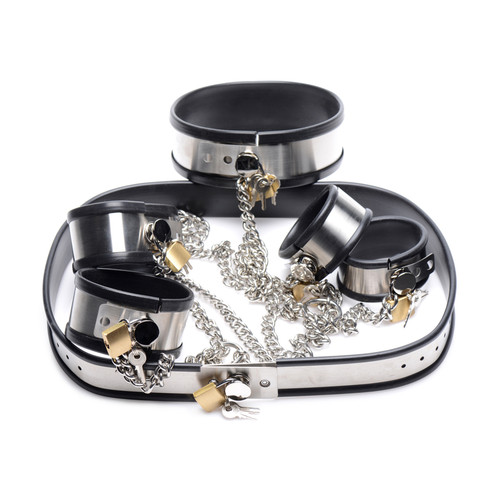 Buy the Bound In Chains Locking Stainless Steel Restraint Set - XR ...
