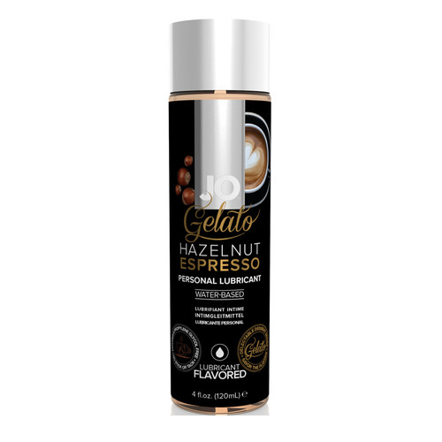 System JO Gelato Hazelnut Espresso Water-Based Flavored Lubricant 4 oz