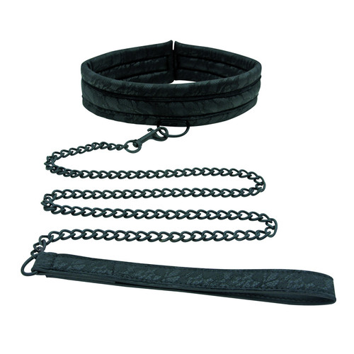 Sportsheets Midnight Lace Collar & Leash Set