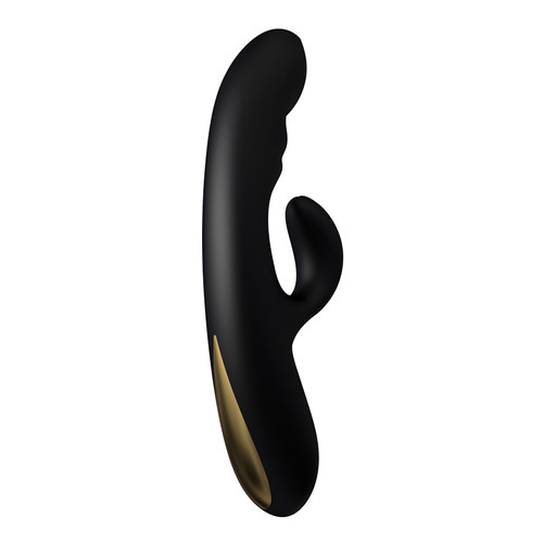Kama Sutra Rhythm Lavani 11-function Rechargeable Silicone Rabbit-style Massager Black