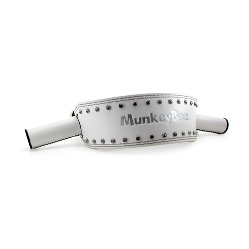 Buy the Munkey Barz Sex Belt with Love Handles White for better sex - MunkeyBarz