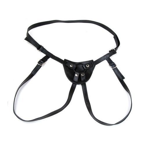 buy the Stormy Leather Terra Firma Dee Leather Strap-On Dildo Harness with D-Rings - The StockRoom kinklab