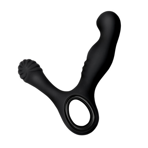NS Novelties Renegade Revive Rechargeable Silicone Dual Stimulating Prostate Massager Black