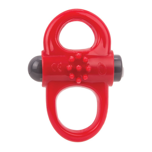 Screaming O Charged Yoga 10-FUNction Rechargeable Silicone Ring Vibe Red