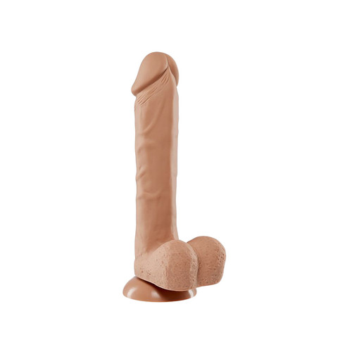 Cloud 9 Pro Sensual Series 6 inch Silicone Pro Realistic Dong with Suction Cup Tan