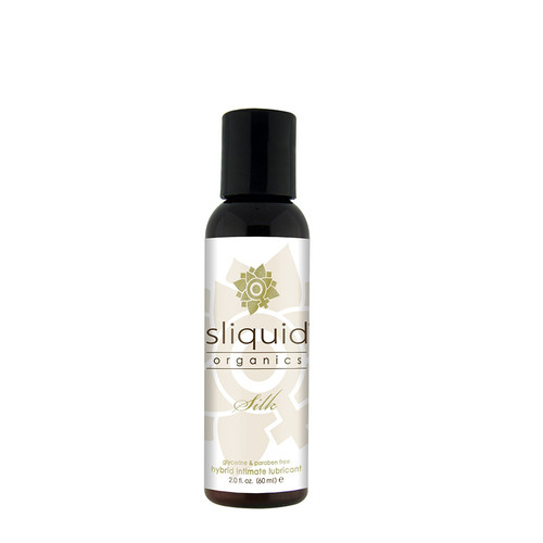 Buy the Organics Silk Hybrid Aloe Water/Silicone-based Lubricant 2 oz - Sliquid Made in the USA
