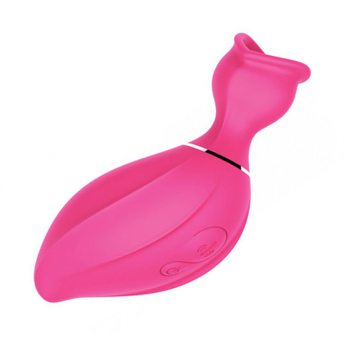 Hott Products Bliss Allure Clitoral Suction 8-function Rechargeable Dual Motor Vibrator Magenta