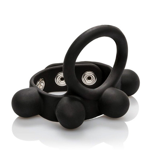 Buy the Large Weighted Silicone C-Ring Cockring Ball Stretcher - Cal Exotics