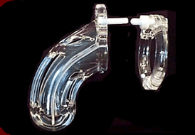 CB X The Curve Clear Male Chastity Cock Cage Kit Dallas Novelty cb-x-the-curve-clear-male-chastity-cock-cage-kit-dallas-novelty