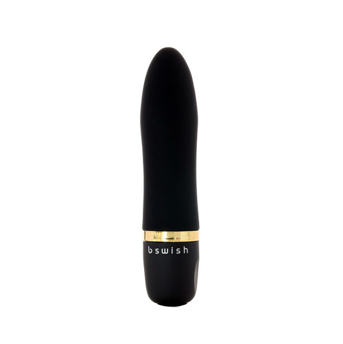 Buy the bcute Classic Anniversary Edition 5-function Petite Silicone Massager Onyx black gold - bswish