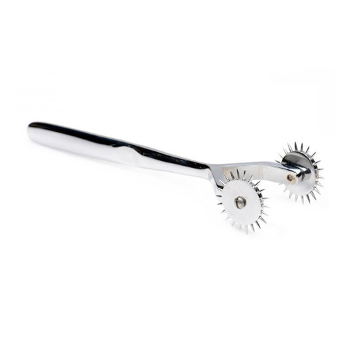 Buy the Twin Sensation Double-Headed Wartenberg Wheel with Pins - XR Brands Master Series