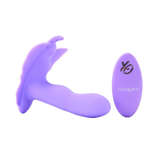 Buy the Venus Butterfly 13-function Silicone Remote Control Rocking Penis Dual Stimulator - Cal Exotics