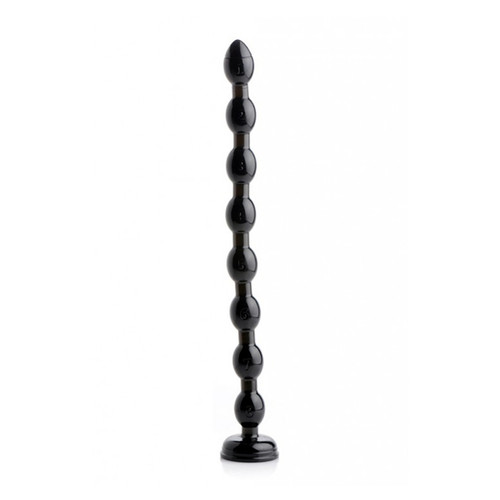 Buy the 20 Inch Thin 1.5 inch Beaded Dildo with Suction Cup - XR Brands Hosed 