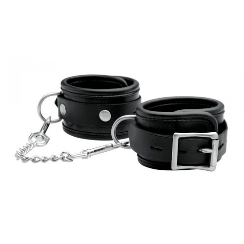 Buy the Premium Leather Locking Wrist Cuffs - XR Brands Mistress Isabella Sinclaire Signature Collection