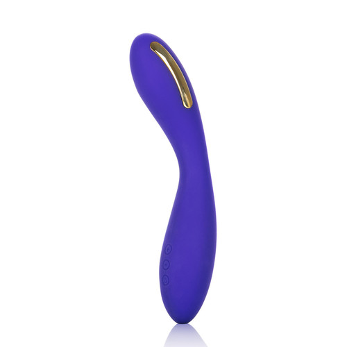 Buy the Impulse 12-function Intimate E-Stimulator estim electrosex Rechargeable Silicone Curved Wand Massager electrostimulation vibrator - CalExotics Cal Exotics California Exotic Novelties