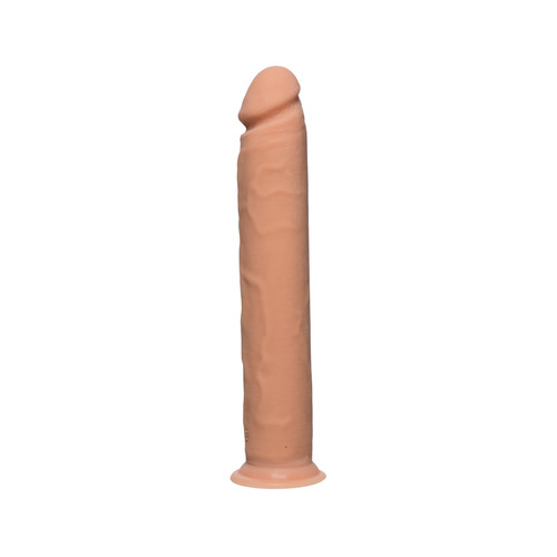 Buy the Realistic D 10 inch UltraSkyn Dual Density Realistic Dildo Vanilla - Doc Johnson