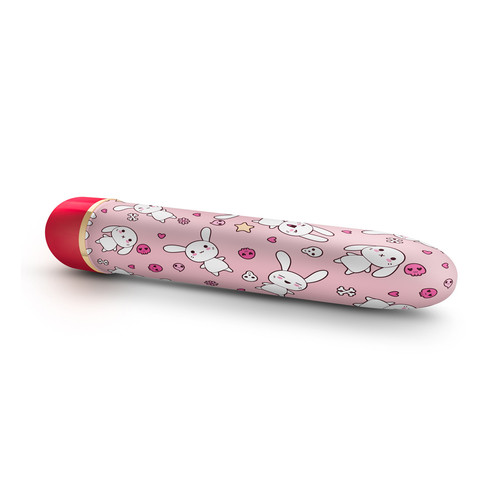 Buy The Collection Sweet Bunny Skull & Cross Bones 7 inch Multispeed Vibrator - Blush Novelties