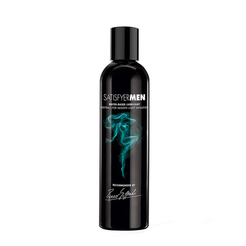 Buy the Satisfyer Men Neutral Water-based Lubricant in 300 ml or 10 oz bottle for sexual wellness devices, sex toys providing long-lasting gentle personal lubrication unisex