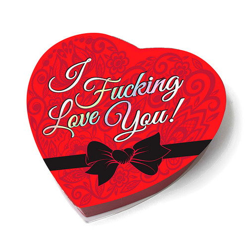 Buy the I Fucking Love You Valentines Heart Box of Chocolates - Little Genie Productions