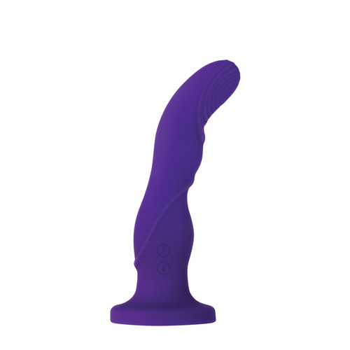 Buy the Love Harnessed 7-function Rechargeable Silicone G-Spot Vibrator Purple - Evolved Novelties