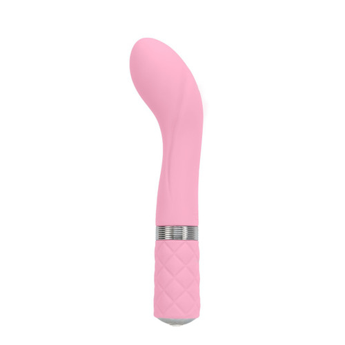 Buy the Pillow Talk Sassy Variable Speed Rechargeable Silicone G-Spot Vibrator Pink with Swarovski Crystal - BMS Factory
