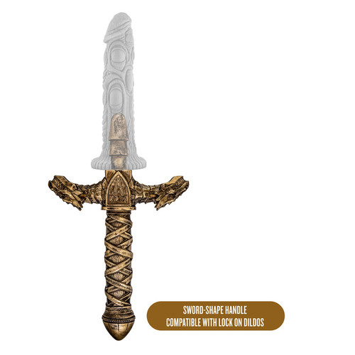 The Realm - Drago - Lock on Dragon Sword Handle - Bronze main image 1