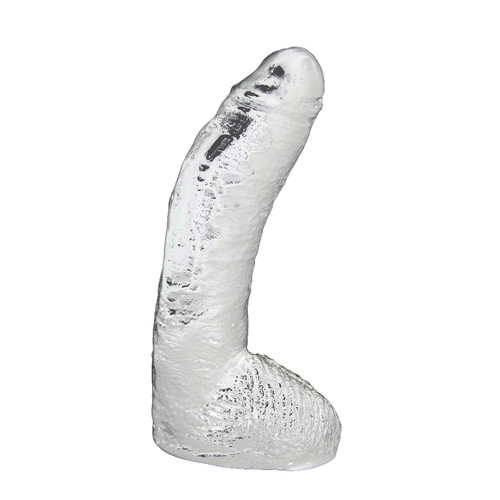 Buy the Basix Rubber Works Fat Boy 10 inch Realistic Dildo in Crystal Clear - Pipedream Products made in the USA