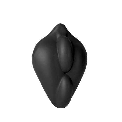 Buy the BumpHer Black Silicone Dildo Base Cover for Strap-On Harness - Banana Pants 