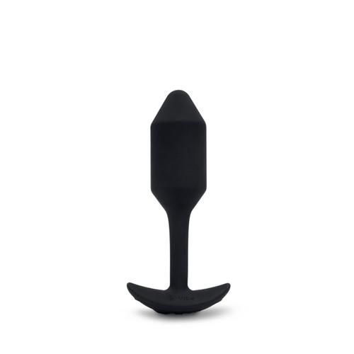 Buy the Vibrating Snug Plug 10-function Weighted Medium Silicone Butt Plug in Black - COTR, Inc b-Vibe
