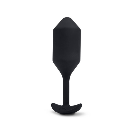 Buy the Vibrating Snug Plug 10-function Weighted XL Extra Large Silicone Butt Plug in Black - COTR, Inc b-Vibe