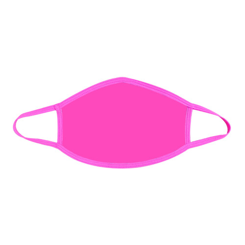 Buy the Pinktricity Neon UV Pink Face Dust Mask With Pink Trim BLACKLIGHT REACTIVE PPE Personal Protective Equipment - Neva Nude