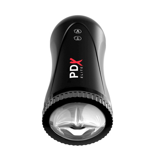 Buy the Sex Toy PDX Moto Stroker Multispeed Rechargeable Thrusting Vibrating Male Masturbator- Pipedream Toys