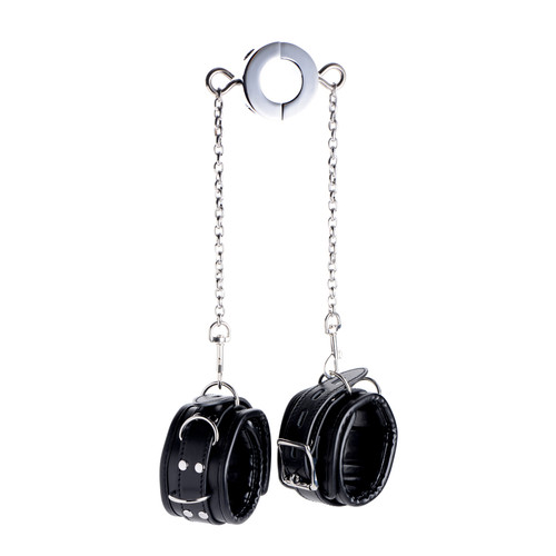 Buy the Hell's Tether Ball Stretcher Humbler with Locking Ankle Cuffs & Chains - XR Brands Master Series