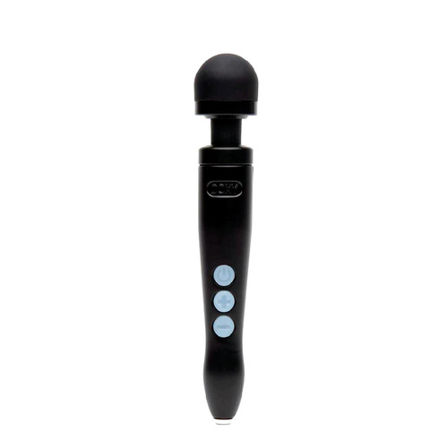 Buy the Diecast 3R Matte Black No 3 Rechargeable Wireless Vibrating Wand Massager with Screw-On Head Wireless - Doxy Number three