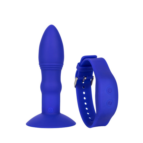 Buy the Eclipse Rimming 12-function Rechargeable Silicone Probe in Blue - CalExotics Cal Exotics California Exotic Novelties