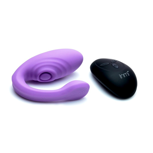 Buy the Pulse Pro 14-function Remote Control Pulsating G-Spot & Clitoral Stimulating Silicone Vibrator in Purple - XR Brands Inmi