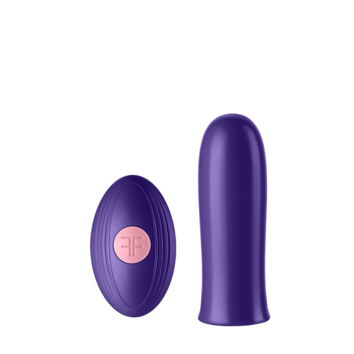 Buy the Versa 7-function Remote Control Rechargeable Bullet Vibrator in Dark Purple & Pink - VVole FemmeFunn Femme Funn Nalone