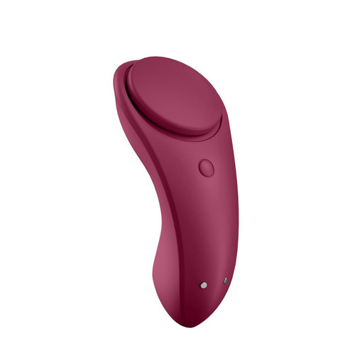 Buy the Sexy Secret App Controlled Rechargeable Magnetic Panty Vibrator in Wine Red Clitoral Stimulator Bluetooth Android iOS Smartphone tablet Apple Watch - EIS Satisfyer