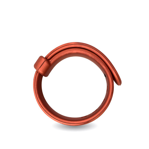 Buy the Rooster Jason Adjustable Silicone in Red Cockring C-Ring erection enhancer enhancing penis ring cock - Velv'Or