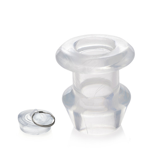 Buy the Ass Bung XL Extra Large 4 inch Clear Hollow Anal Dilator with Plug graduated sizes buttplug - XR Brands Master Series