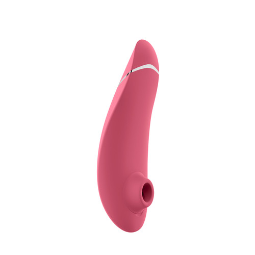 Buy the Premium 2 14-function Rechargeable Sensual Stimulator with AutoPilot 2.0 & Smart Silence Sensual Stimulator with PleasureAir Technology in Raspberry Pink & Silver - Wow Tech Epi24 Womanizer