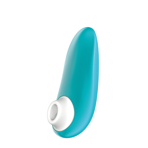 Buy the Womanizer Starlet 3 6-function Rechargeable Compact Clitoral Suction Stimulator in Turquoise Blue Touchless Pleasure Air Technology Sensual - WOW Technology Epi24 We-Vibe