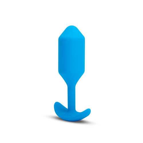 Buy the Vibrating Snug Plug 3 10-function Weighted Large Silicone Butt Plug in Blue - COTR, Inc b-Vibe