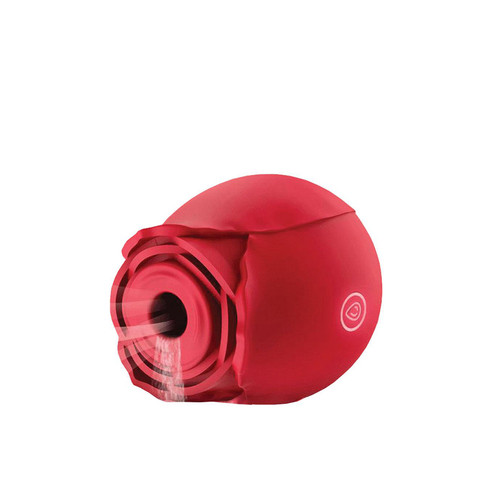 Buy the Beso Flower Power 10-function Rechargeable Silicone Flower-shaped Suction Vibrator in Red - Voodoo Toys by Shibari