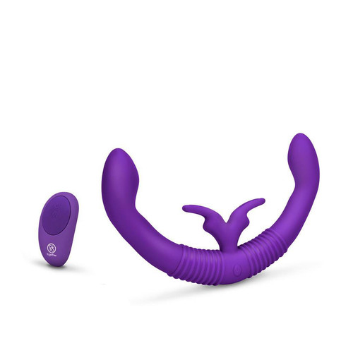 Buy the Together Vibes 2.0 6-function Remote Control Triple Motor Rechargeable Dual Stimulating Silicone Female Couples Vibrator with Echo Mode in Purple