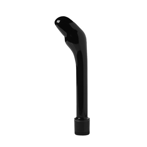Buy the Essential 7 inch Multi-Speed P-Spot Curved Prostate Vibrator in Black - XR Brands Trinity Vibes