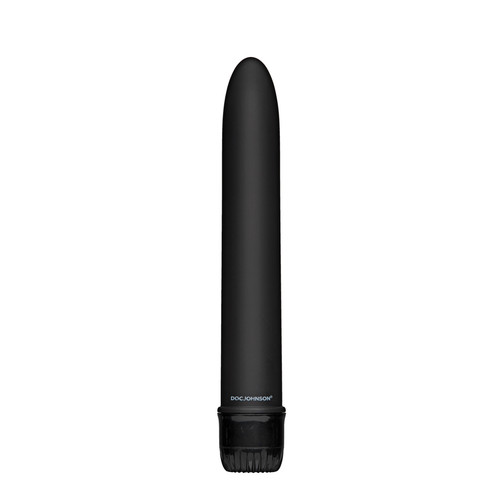 Buy the Black Magic Velvet Touch 7 inch Multispeed Vibrator in Black - Doc Johnson