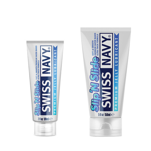 Buy the Swiss Navy Slip'N Slide Premium Water-Based Jelly Lubricant in a travel size 2 oz Tube - MD Science Lab