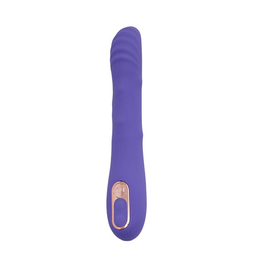Buy the Roxii Roller Wand 20-Function Rechargeable Silicone S Wave Plus Vibrator in Ultra Violet Purple - NU Sensuelle Novel Creations