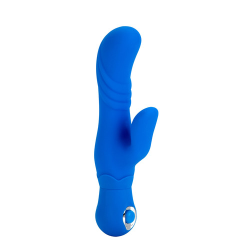 Buy the Thumper G 3-function Silicone G-Spot Rabbit Vibrator in Blue - CalExotics Cal Exotics California Exotic Novelties